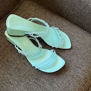 Vintage Enzo Angiolino Beaded Sandals - 9 1/2